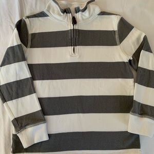 Kids' half-zip cotton popover